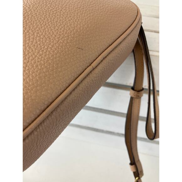 COACH SADIE 38931 PINK-NUDE LEATHER CROSSBODY, WRISTLET BAG - Picture 6 of 16